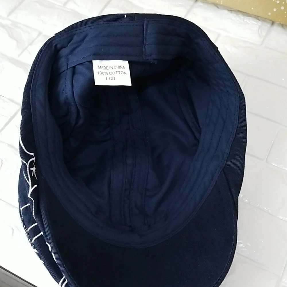 Angelino Embroidered Newsboy Cap - Picture 5 of 6